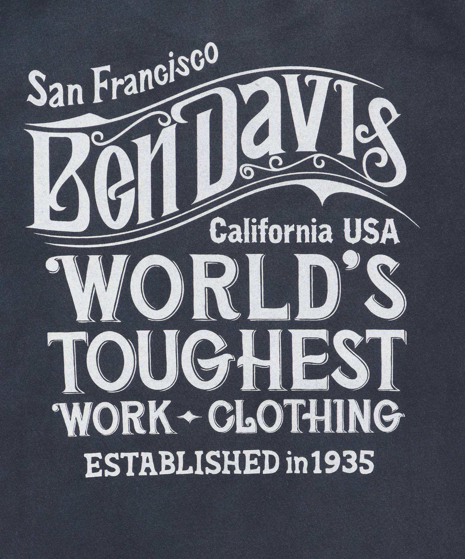 OLD SIGN VNTG TEE / Tシャツ クルーネック ワンポイント シンプル ユニセックス 加工 ネイビー