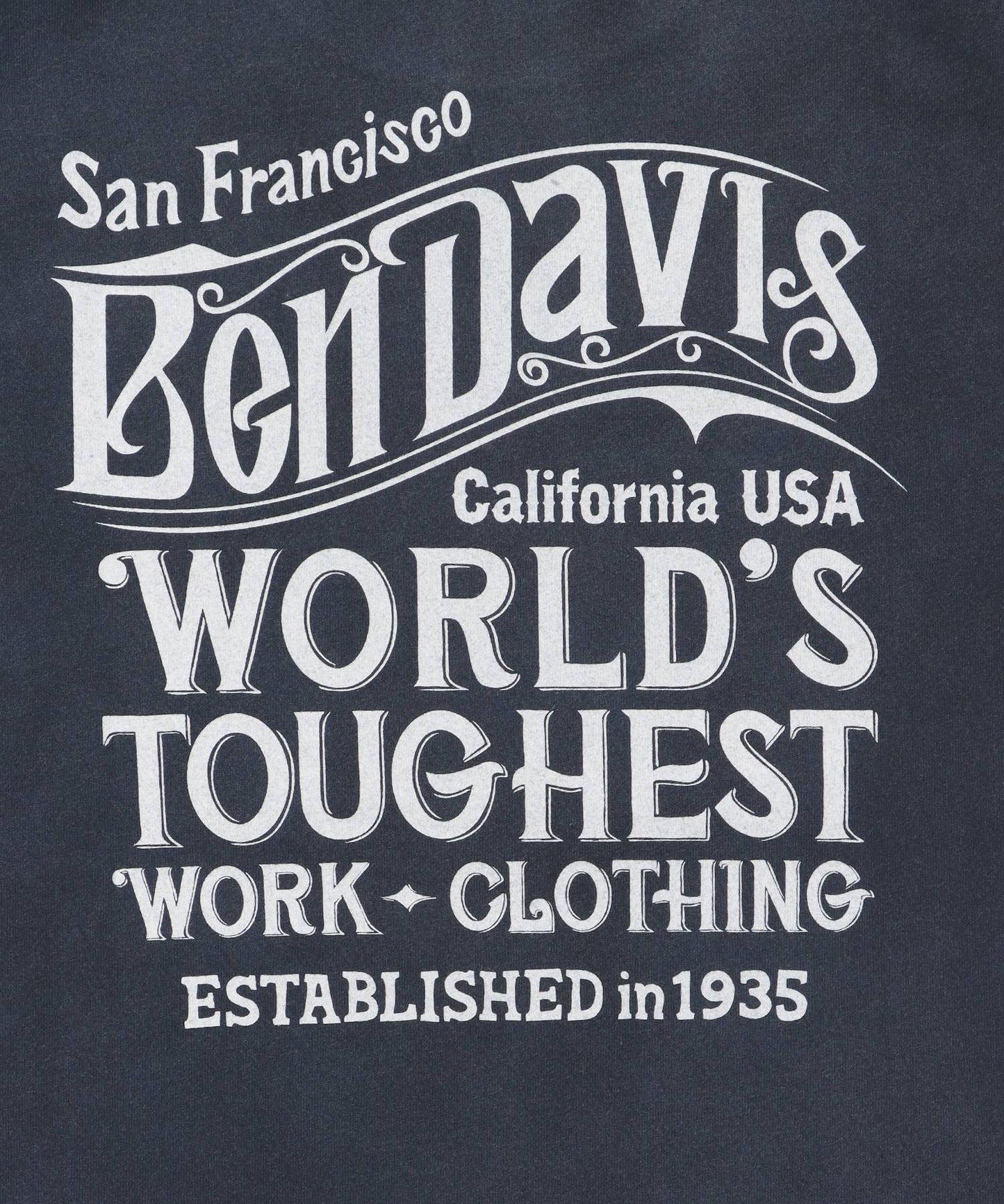 OLD SIGN VNTG TEE / Tシャツ クルーネック ワンポイント シンプル ユニセックス 加工 ネイビー