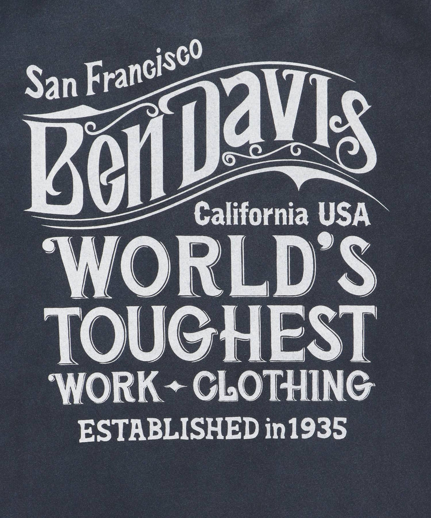OLD SIGN VNTG TEE / Tシャツ クルーネック ワンポイント シンプル ユニセックス 加工 ネイビー