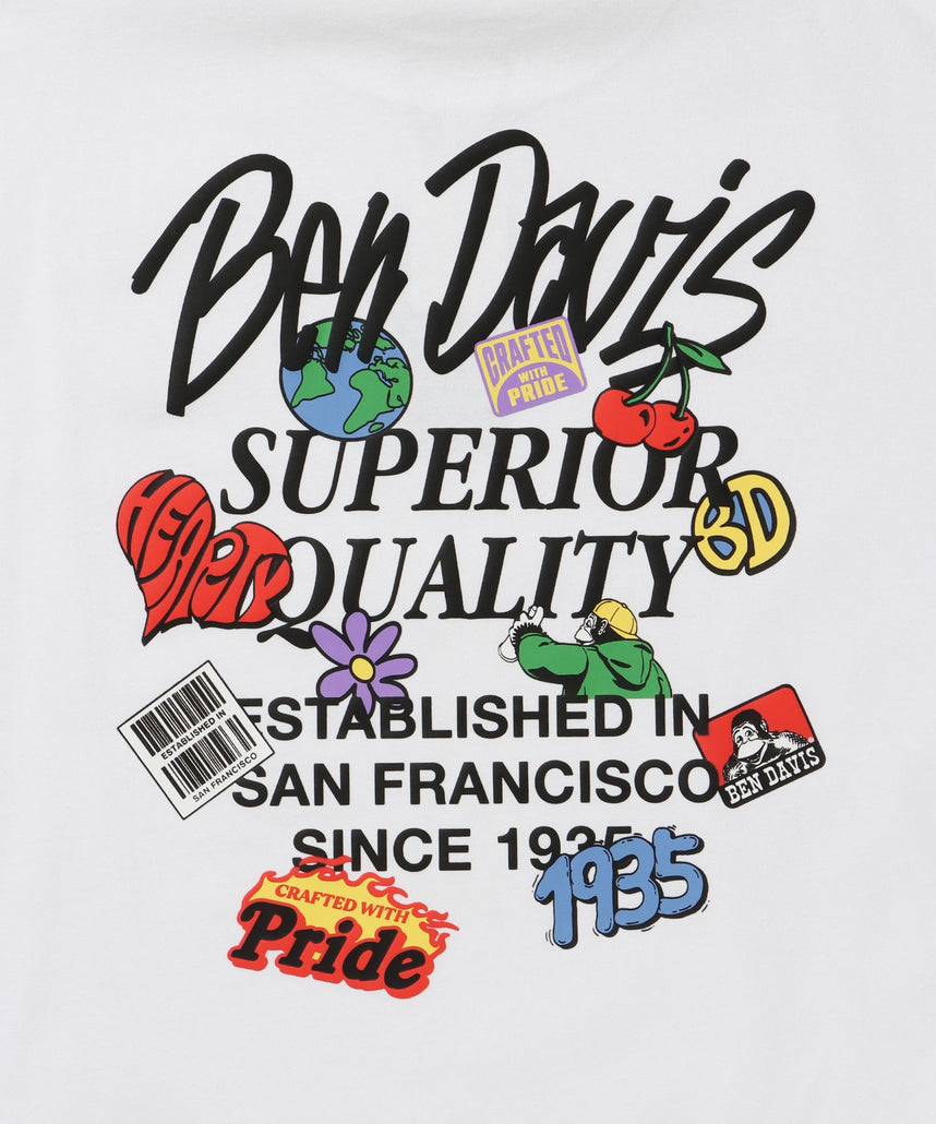 GRATEFULTEE / Tシャツ クルーネック ワンポイント シンプル ユニセックス ホワイト