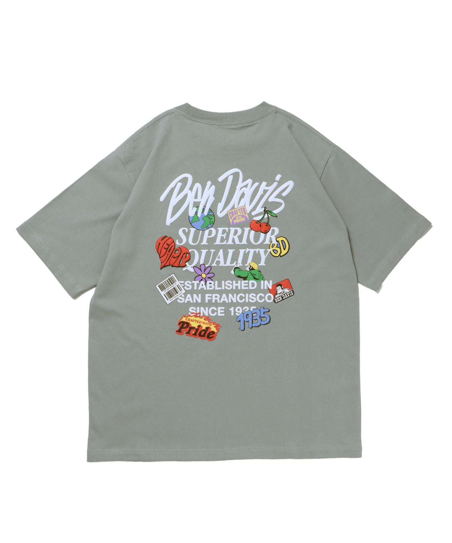 【BEN DAVIS(ベンデイビス)】GRATEFULTEE ブルーグレー