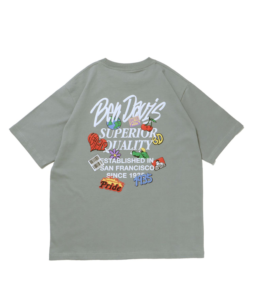 【BEN DAVIS(ベンデイビス)】GRATEFULTEE ブルーグレー