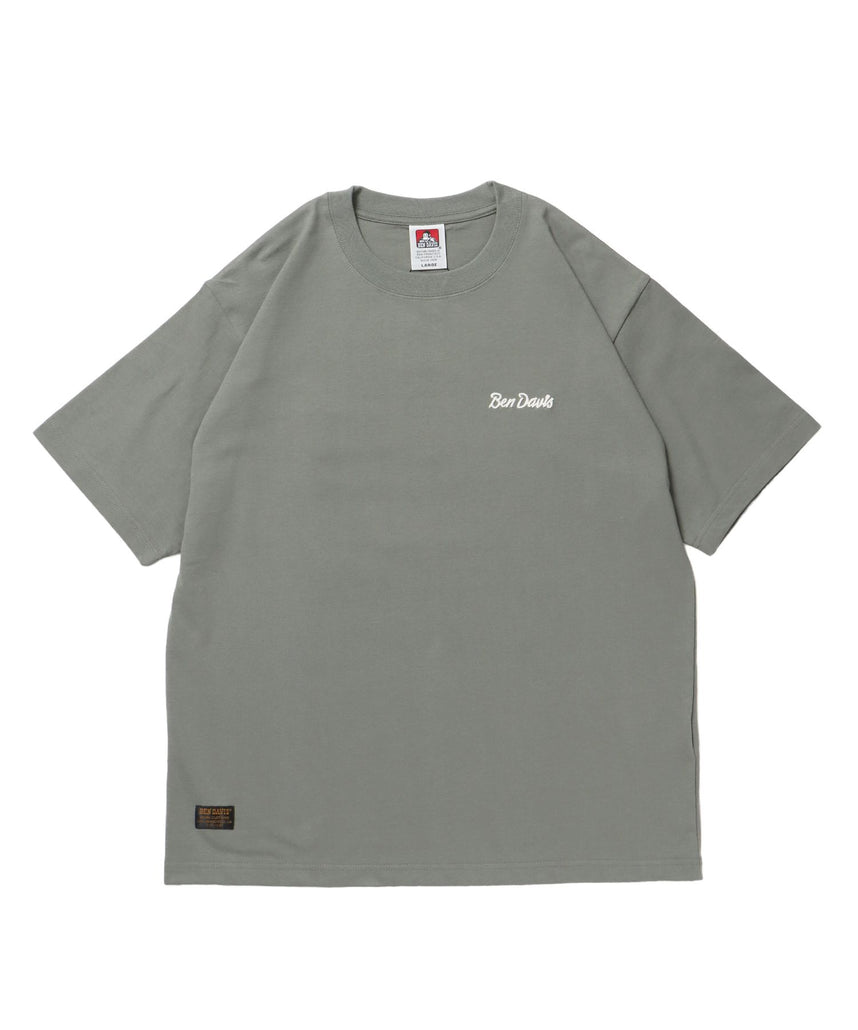 【BEN DAVIS(ベンデイビス)】BD LABEL EMB TEE グリーン