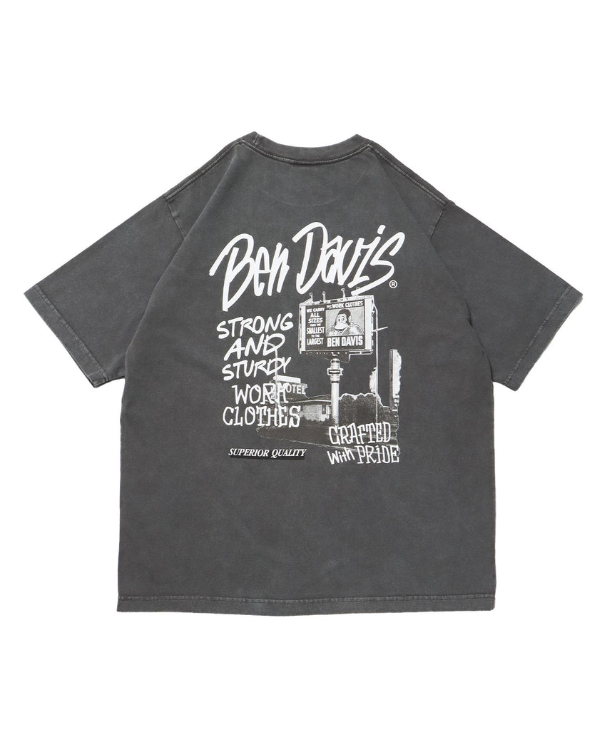【BEN DAVIS(ベンデイビス)】ROADSIDE VNTG TEE(UF) ダークブラウン