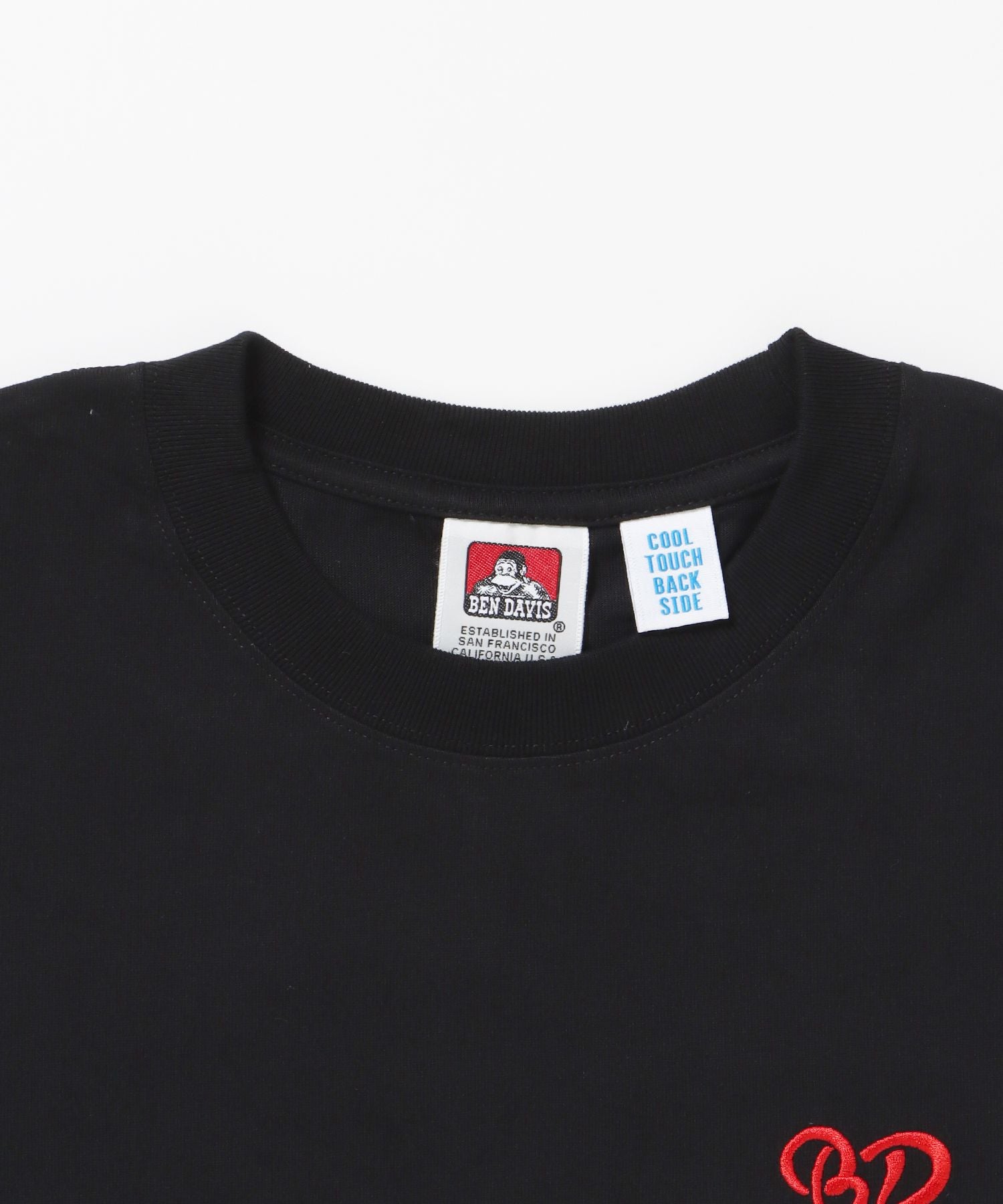 GORILLA EMB COOL TEE / Tシャツ 接触冷感 半袖 クルーネック ワンポイント 刺繍 ワンポイント ブラック