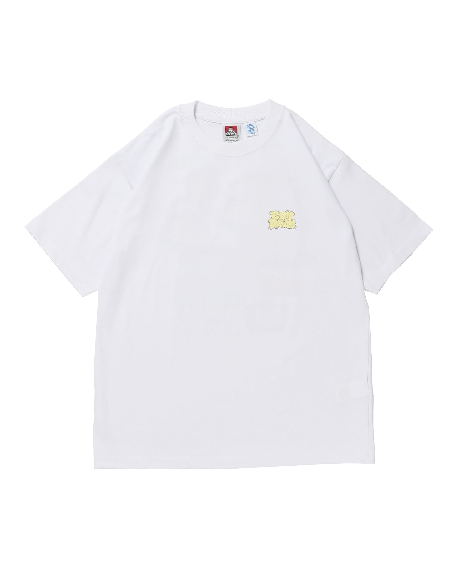 【BEN DAVIS(ベンデイビス)】OVERLAP COOL TEE ホワイト