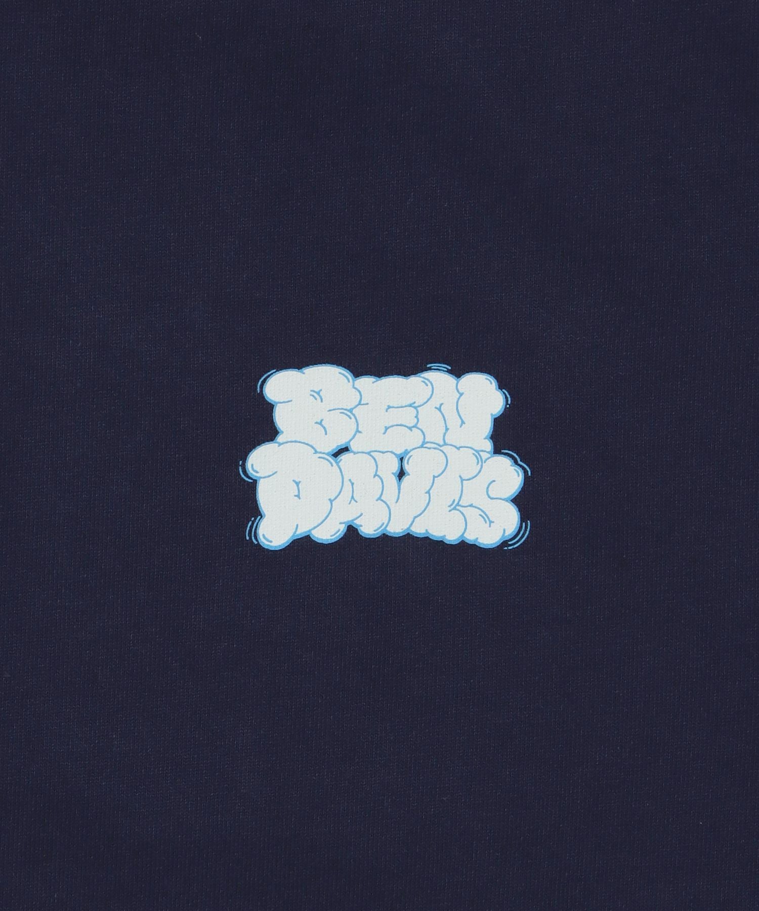 OVERLAP COOL TEE / Tシャツ 接触冷感 半袖 クルーネック ワンポイント 刺繍 ワンポイント ネイビー