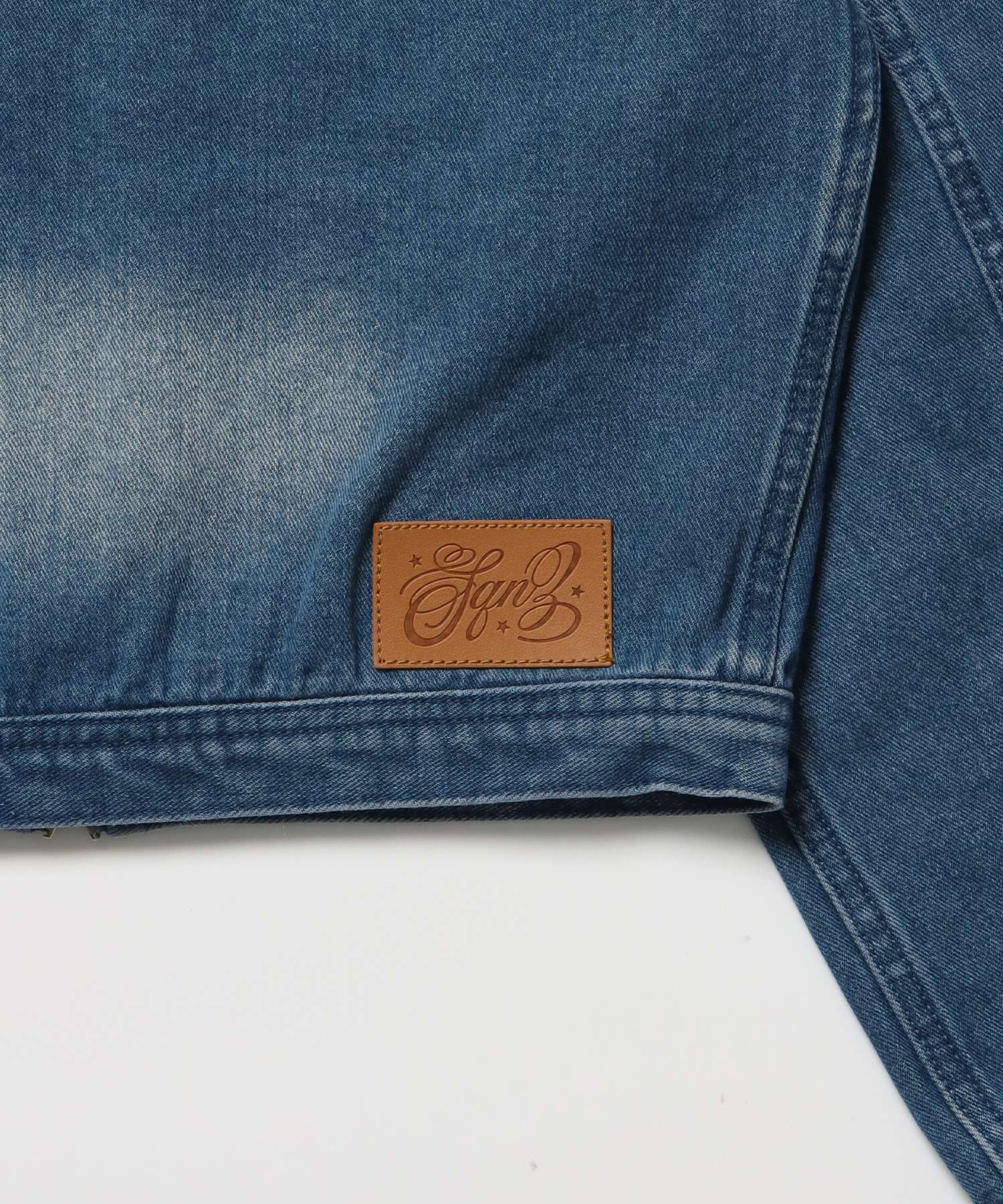 ※WEB限定 / ロールアップスタッズデニム / sqnz star roll-up denim ブルー