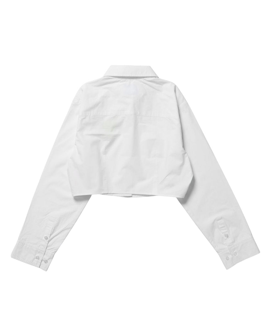 ※WEB限定 / レディースクロップドシャツ / sqnz cropped shirts ホワイト