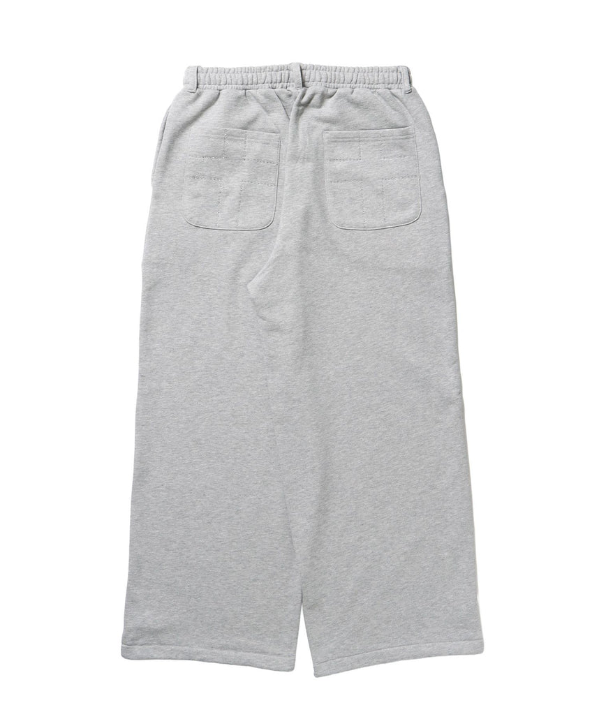 sqnz rhinestone & eyelet sweat pants / ラインストーン スウェットパンツ 裏毛 ハトメ ポケット 【セットアップ着用可能】 グレー