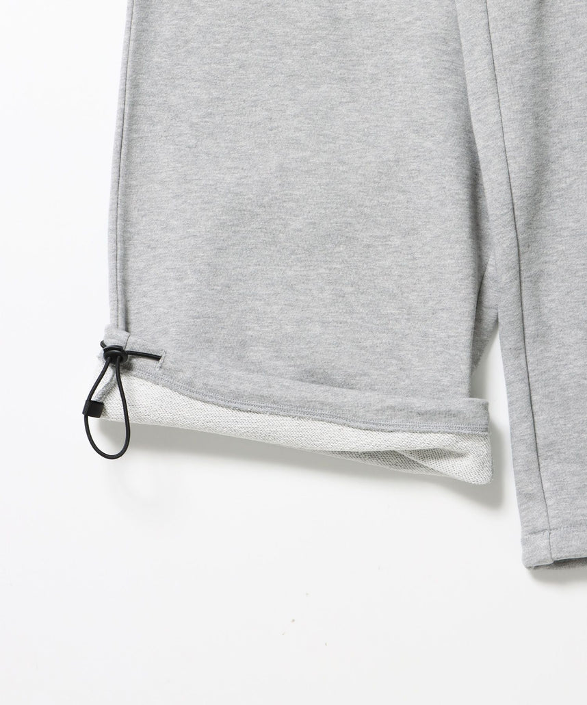 sqnz rhinestone & eyelet sweat pants / ラインストーン スウェットパンツ 裏毛 ハトメ ポケット 【セットアップ着用可能】 グレー