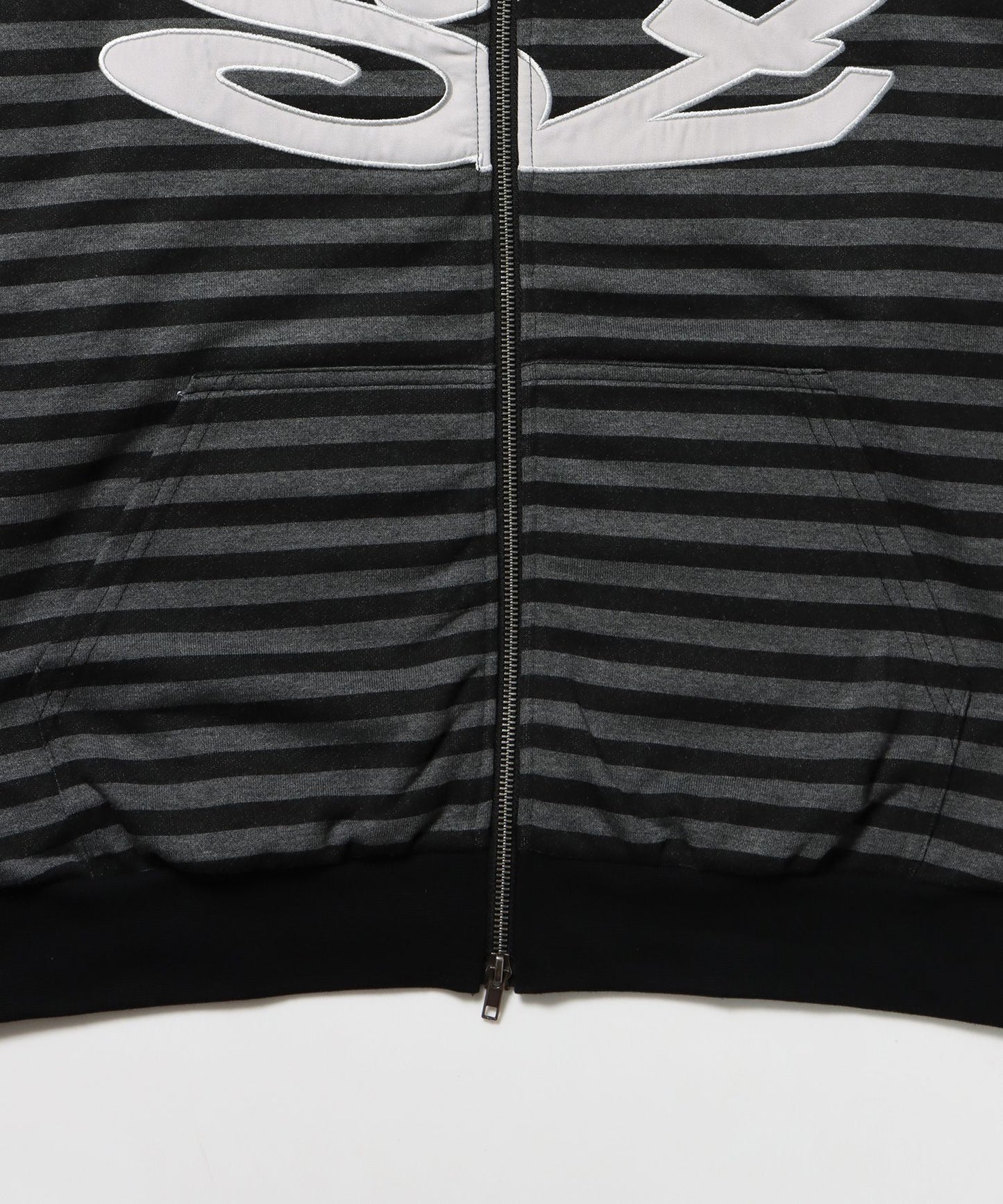 sqnz logo applique zip p/k / 裏毛 ダブルジップ ジップパーカー フーディ 星柄 ボーダー チェック 柄81