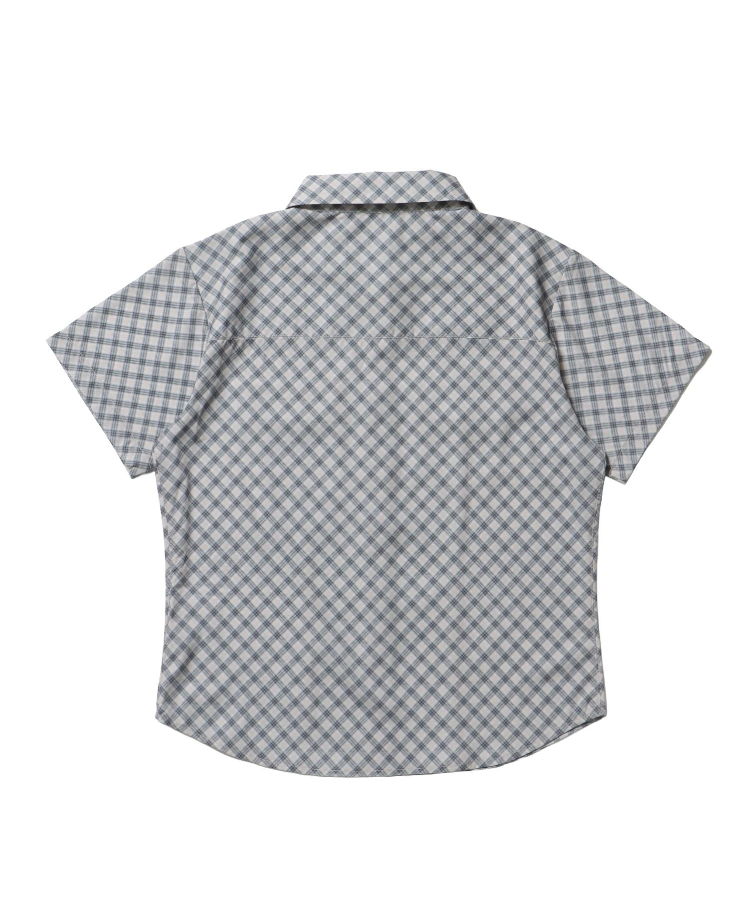 ※WEB限定 / レディースコンパクトチェックシャツ / sqnz double pocket compact check shirts アイボリー