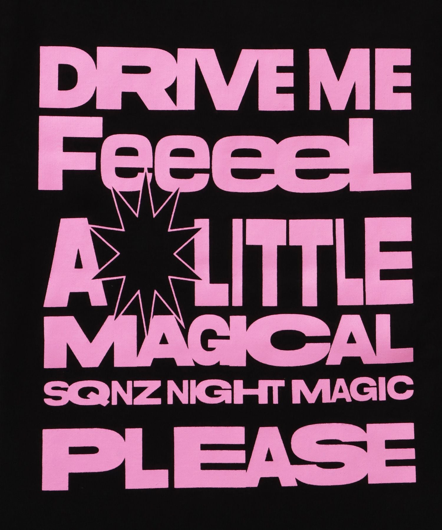 ※WEB限定 / ビックロゴコンパクトT / sqnz message pt compact tee クルーネック ブラック