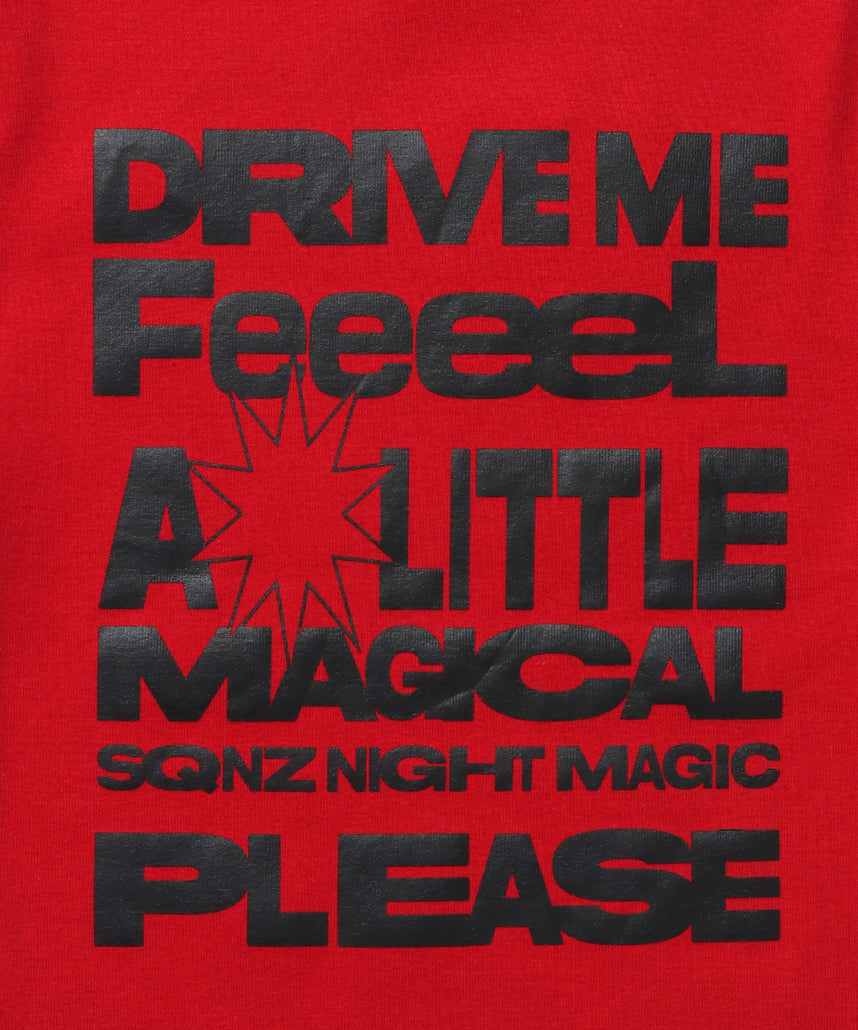 ※WEB限定 / ビックロゴコンパクトT / sqnz message pt compact tee レッド