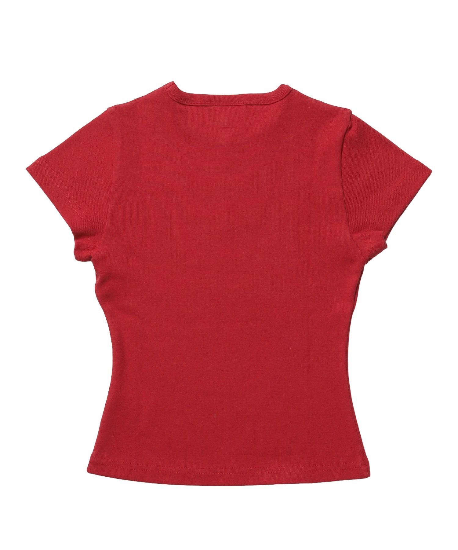 ※WEB限定 / 文字プリントレディースコンパクトT / sqnz programming pt compact tee レッド