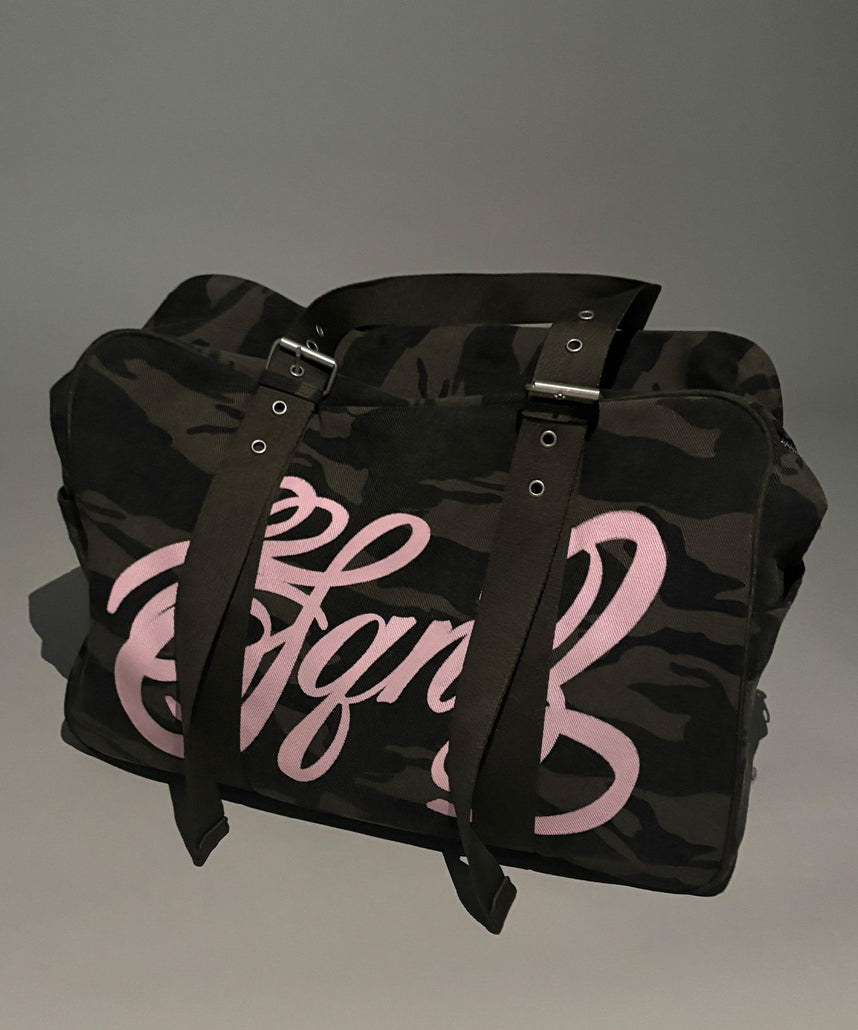 sqnz vintage boston bag / スクール ボストン バック アジャスター 迷彩柄 柄80