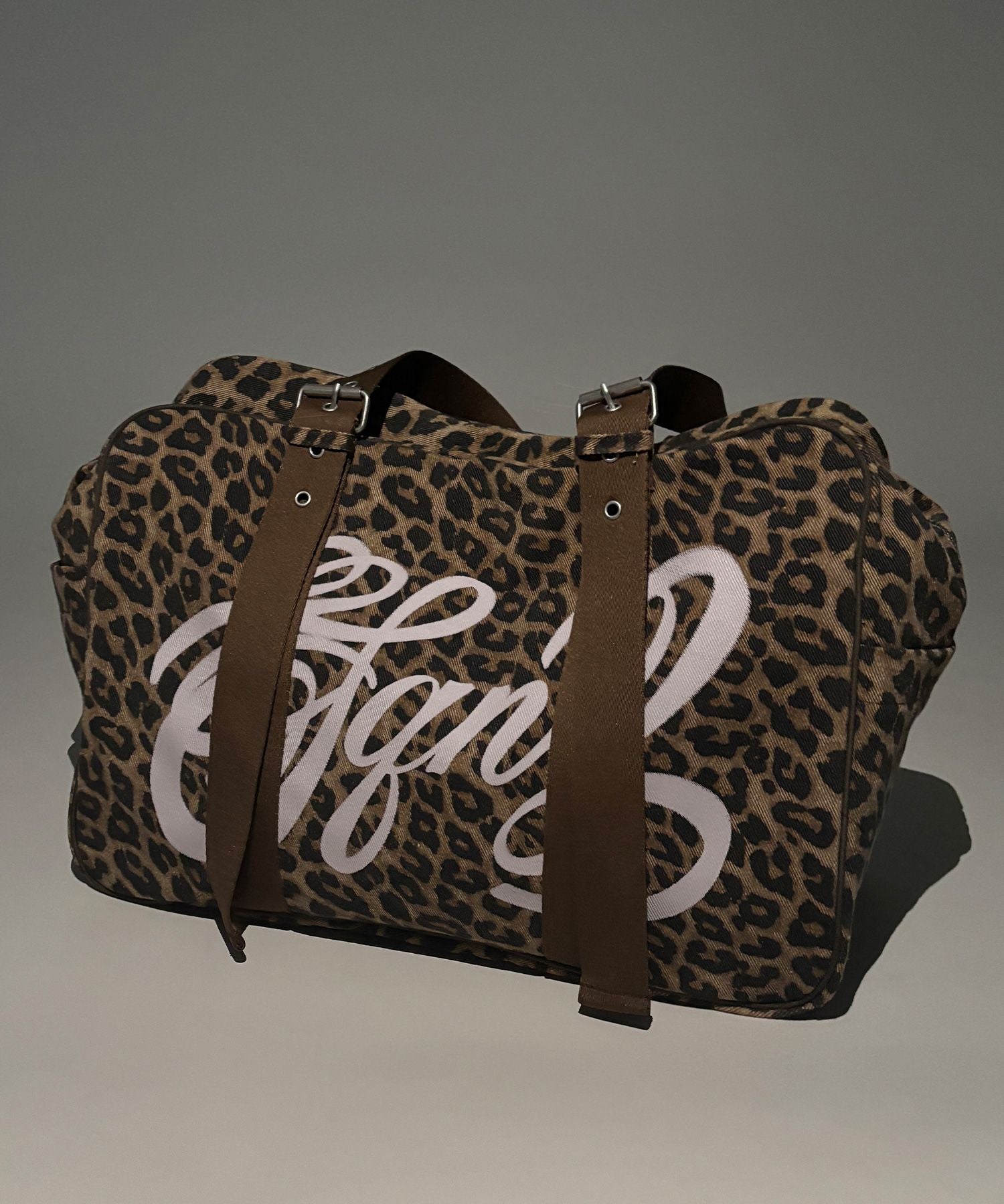 sqnz vintage boston bag / スクール ボストン バック アジャスター レオパード柄 柄81