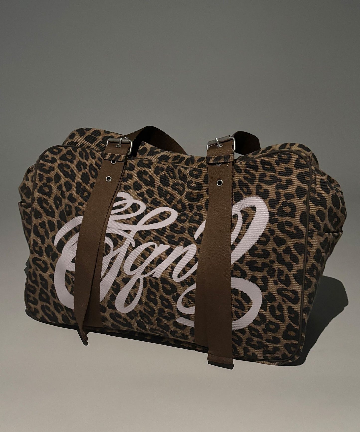 sqnz vintage boston bag / スクール ボストン バック アジャスター レオパード柄 柄81