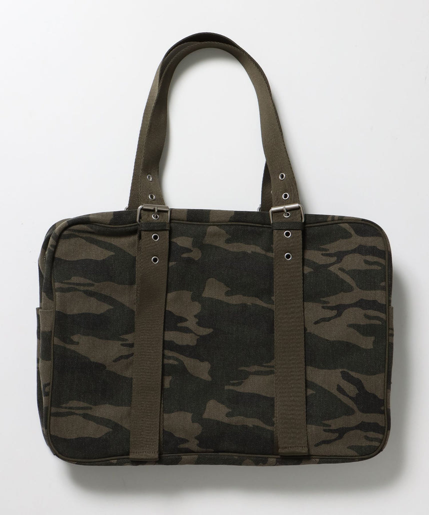 sqnz vintage boston bag / スクール ボストン バック アジャスター 迷彩柄 柄80