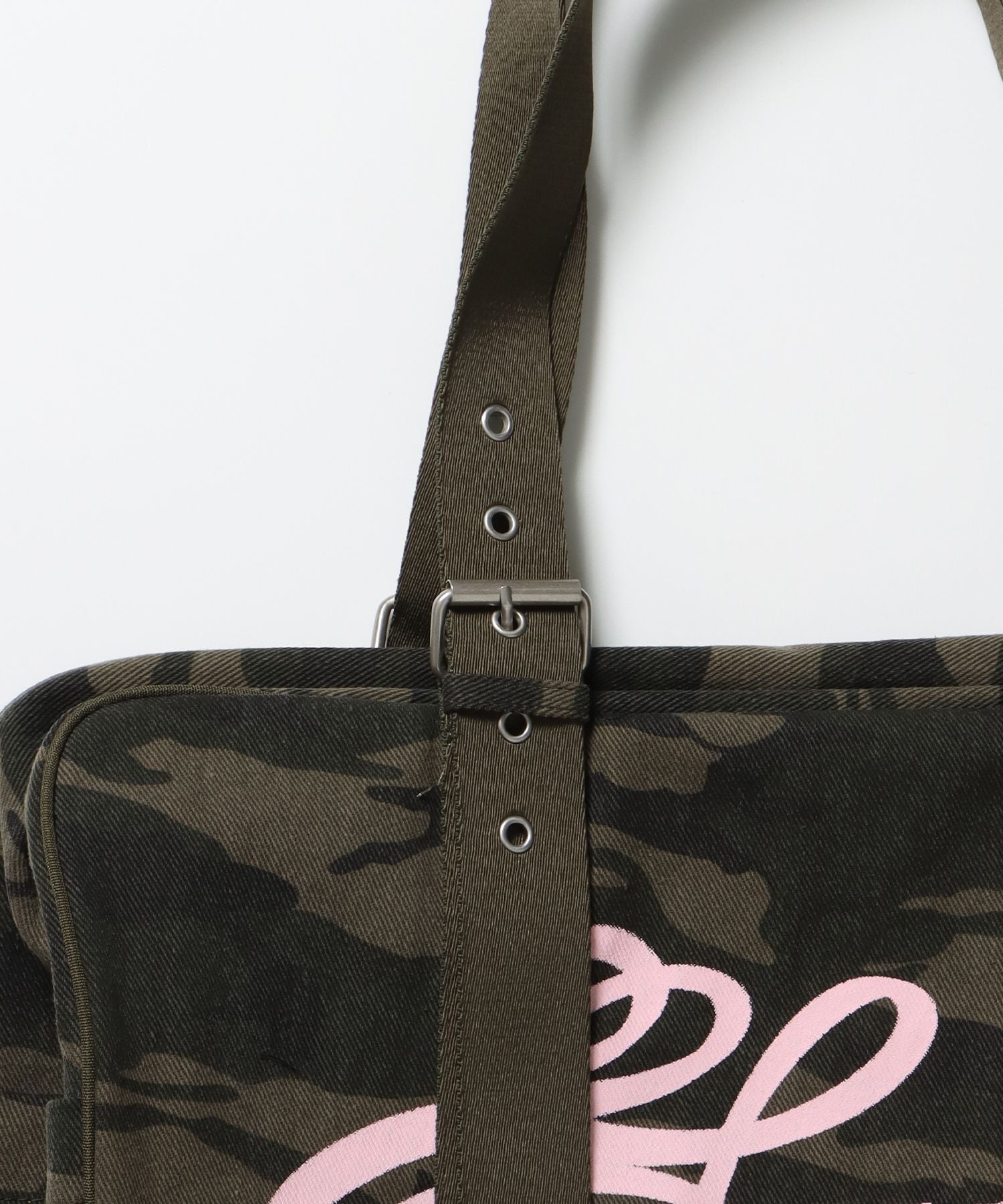 sqnz vintage boston bag / スクール ボストン バック アジャスター 迷彩柄 柄80