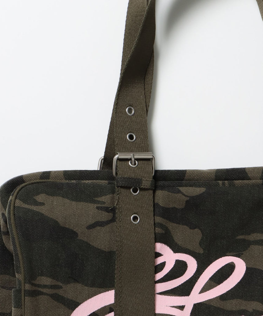 sqnz vintage boston bag / スクール ボストン バック アジャスター 迷彩柄 柄80