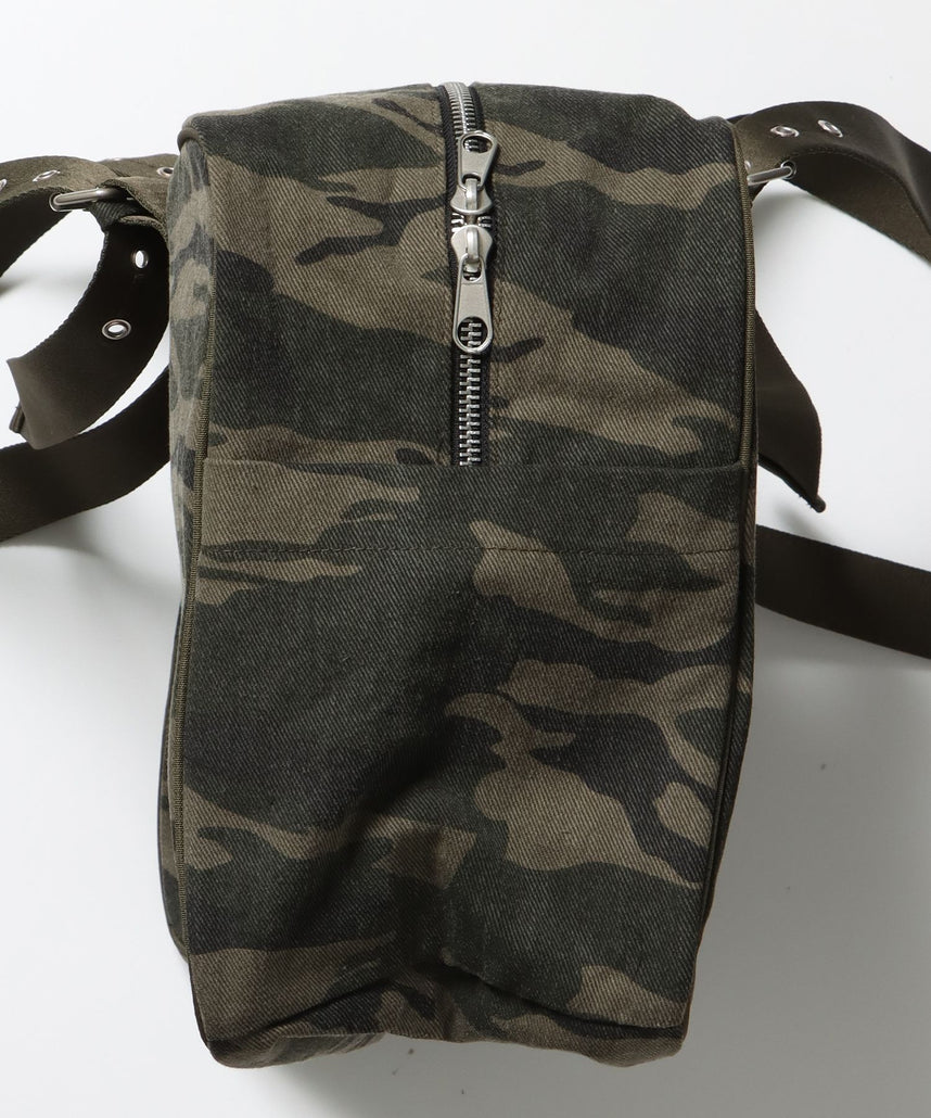 sqnz vintage boston bag / スクール ボストン バック アジャスター 迷彩柄 柄80