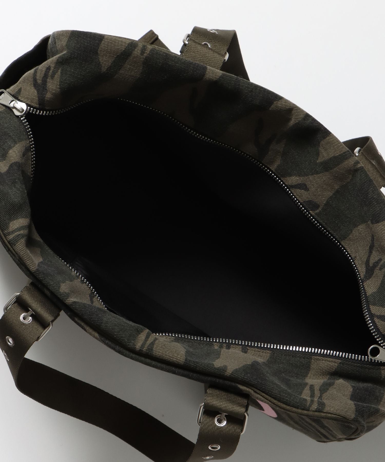 sqnz vintage boston bag / スクール ボストン バック アジャスター 迷彩柄 柄80