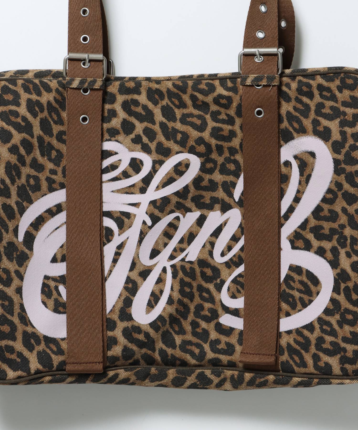 sqnz vintage boston bag / スクール ボストン バック アジャスター レオパード柄 柄81