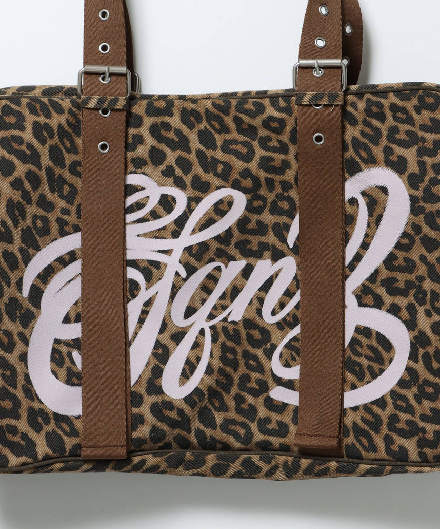 sqnz vintage boston bag / スクール ボストン バック アジャスター レオパード柄 柄81