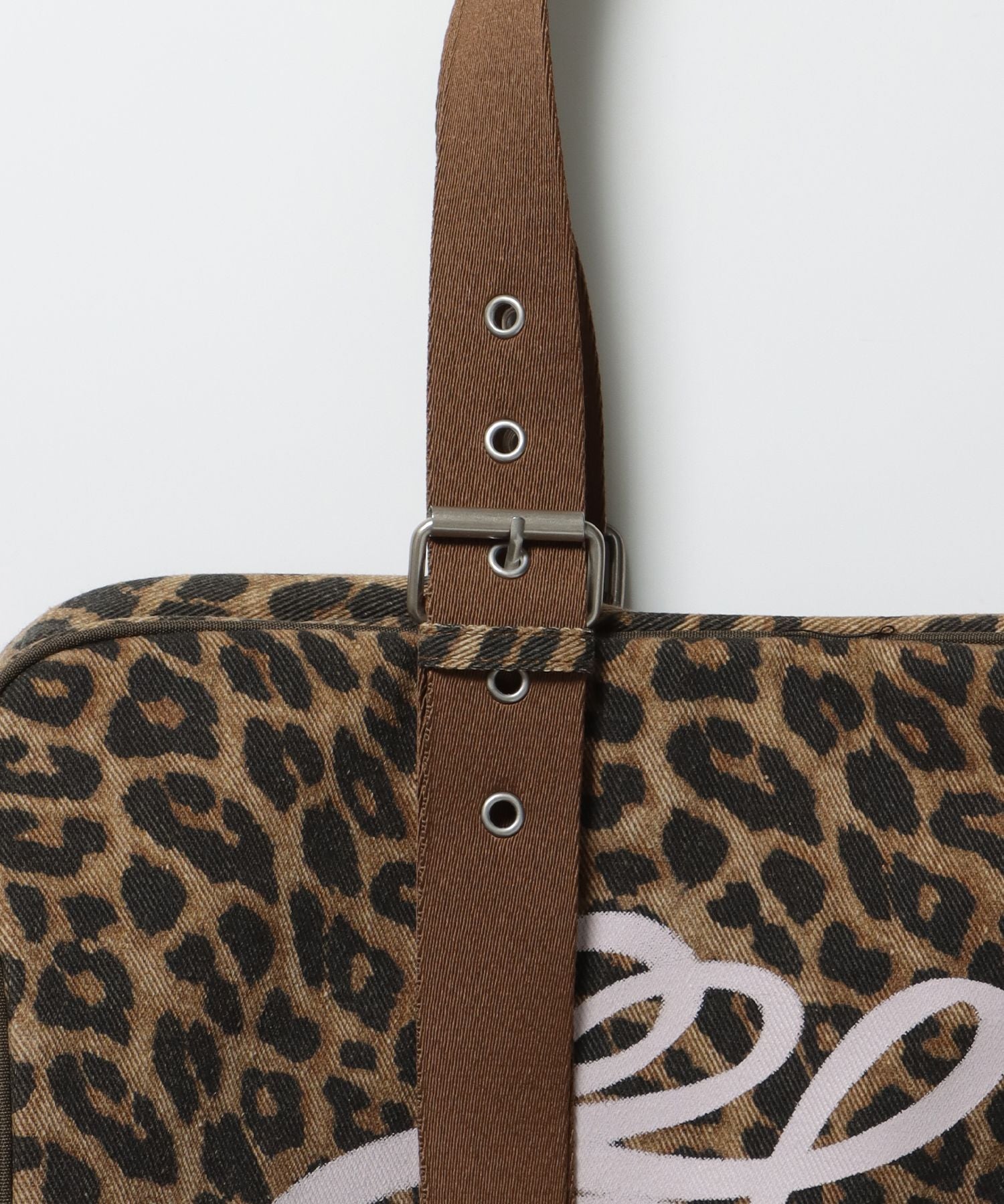 sqnz vintage boston bag / スクール ボストン バック アジャスター レオパード柄 柄81