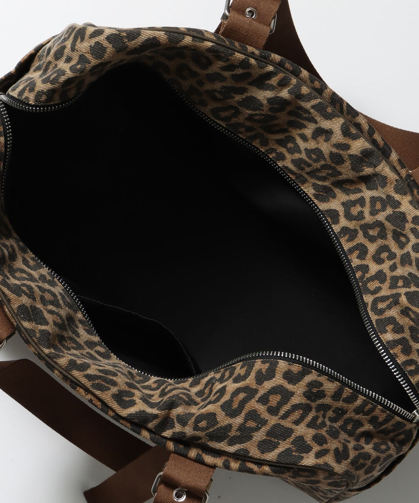 sqnz vintage boston bag / スクール ボストン バック アジャスター レオパード柄 柄81