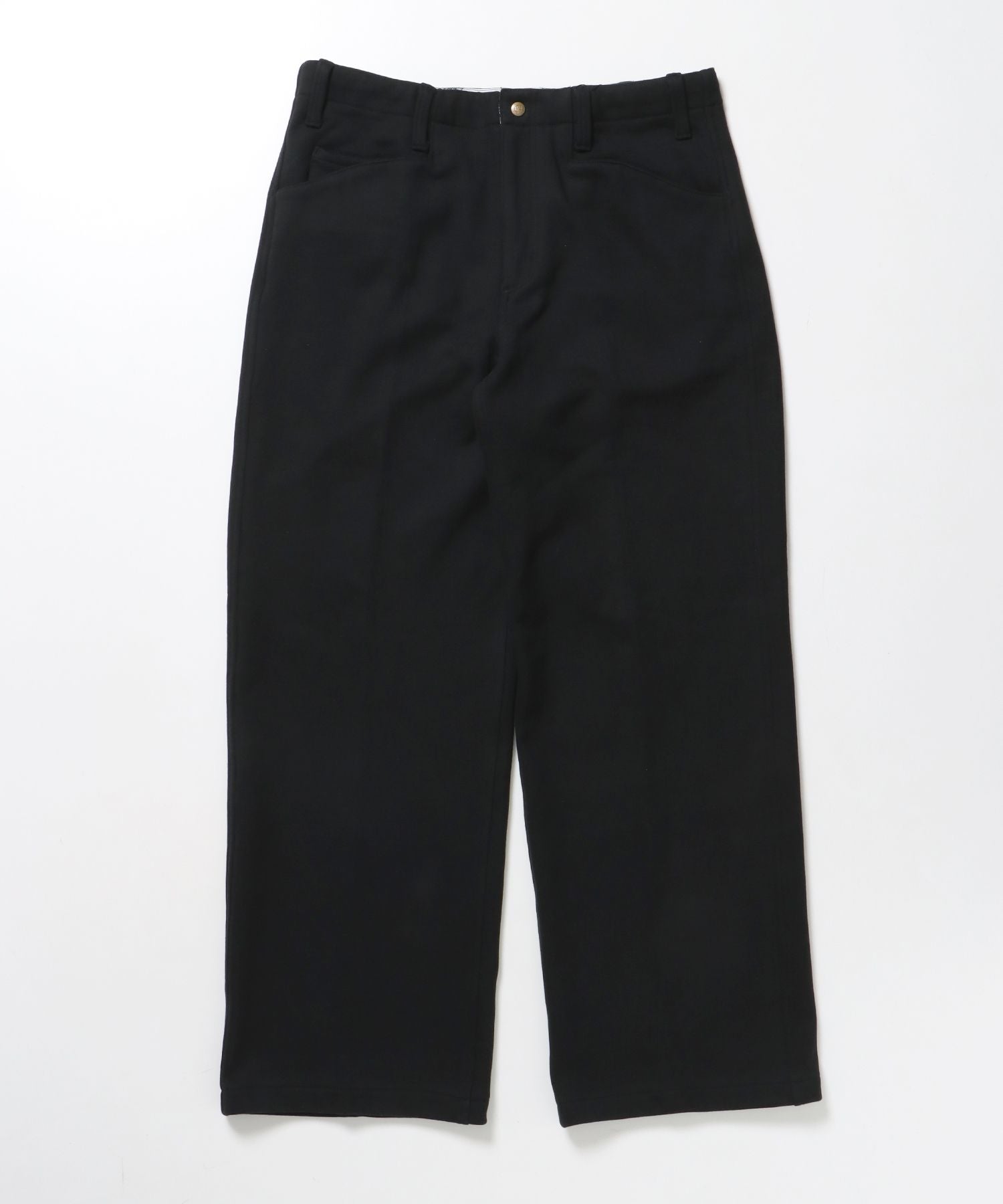 【BEN DAVIS(ベンデイビス)】90TH H.SWEAT EXTRA WIDE PANTS / エクストラワイド スウェット パンツ ヘビーウエイト 裏毛 ドローストリング ≪セットアップ対応≫ ブラック