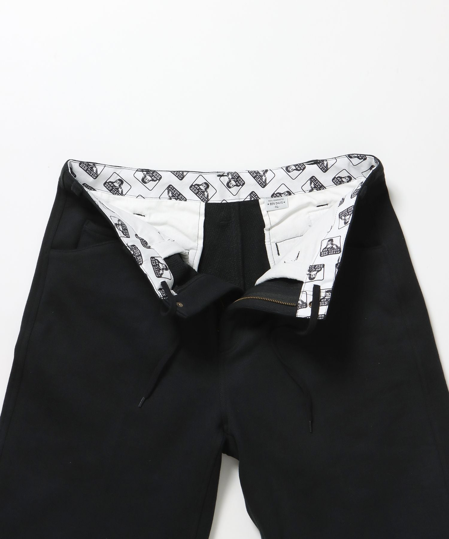 90TH H.SWEAT EXTRA WIDE PANTS / エクストラワイド スウェット パンツ ヘビーウエイト 裏毛 ドローストリング ≪セットアップ対応≫ ブラック