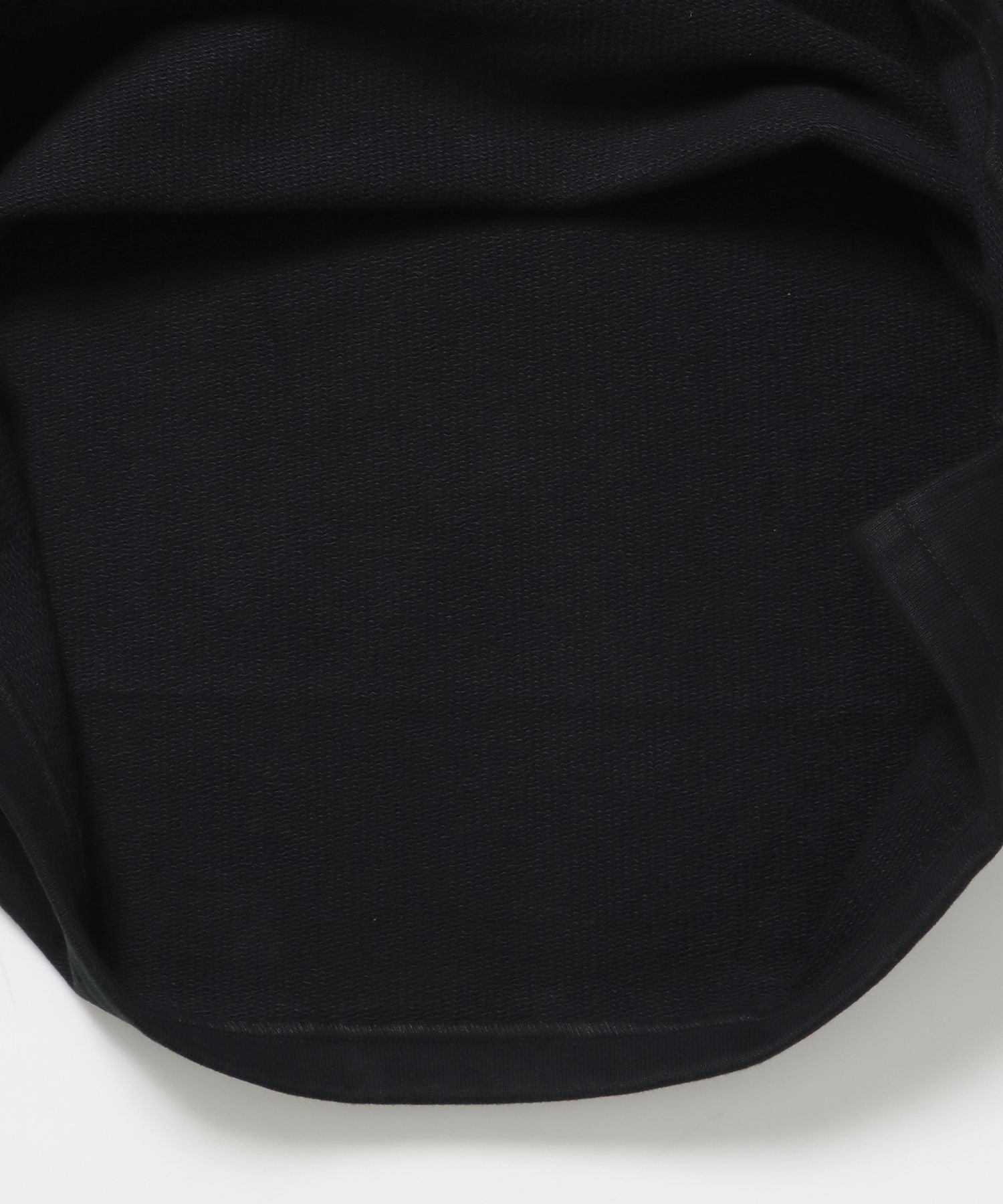 90TH H.SWEAT S/S 1/2 ZIP SHIRT / ヘビーウェイト 半袖 ハーフジップ 裏毛 ワンポイント ≪セットアップ対応≫ ブラック