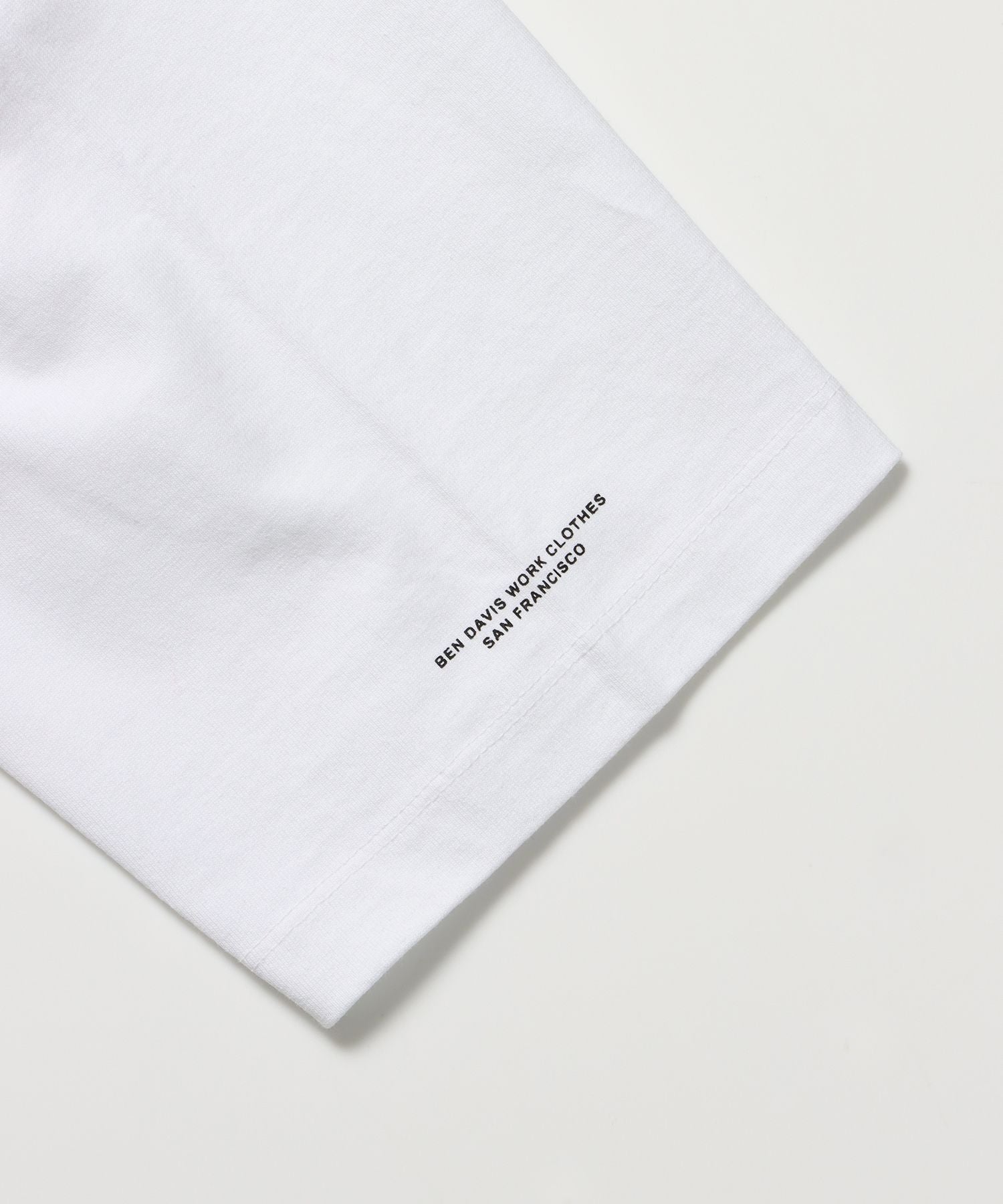 CLASSIC LOGO TEE NV / オーバーサイズ ヘビーウェイト 半袖 クルーネック プリント ワンポイント ホワイト