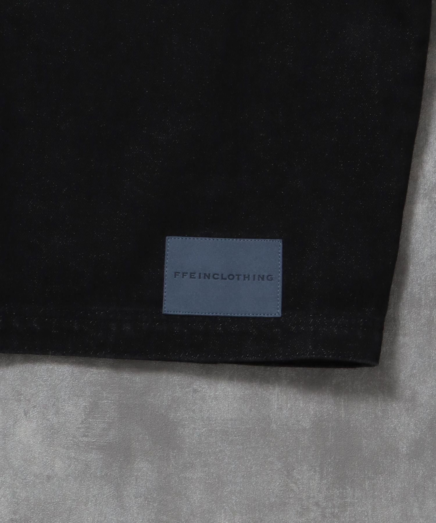 袖切り替えデニムJK / ジャケット デニム ジップ リベット ライトアウター 刺繍【セットアップ対応】 ブラック