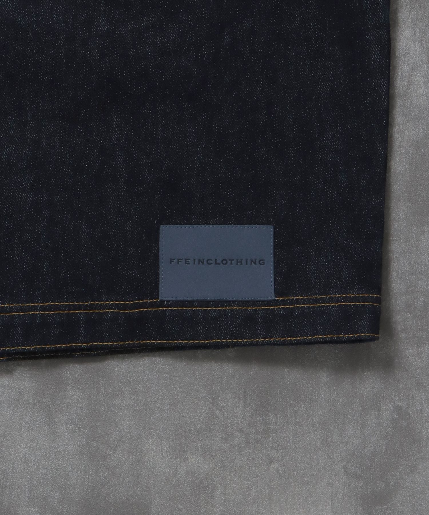 袖切り替えデニムJK / ジャケット デニム ジップ リベット ライトアウター 刺繍【セットアップ対応】 ネイビー