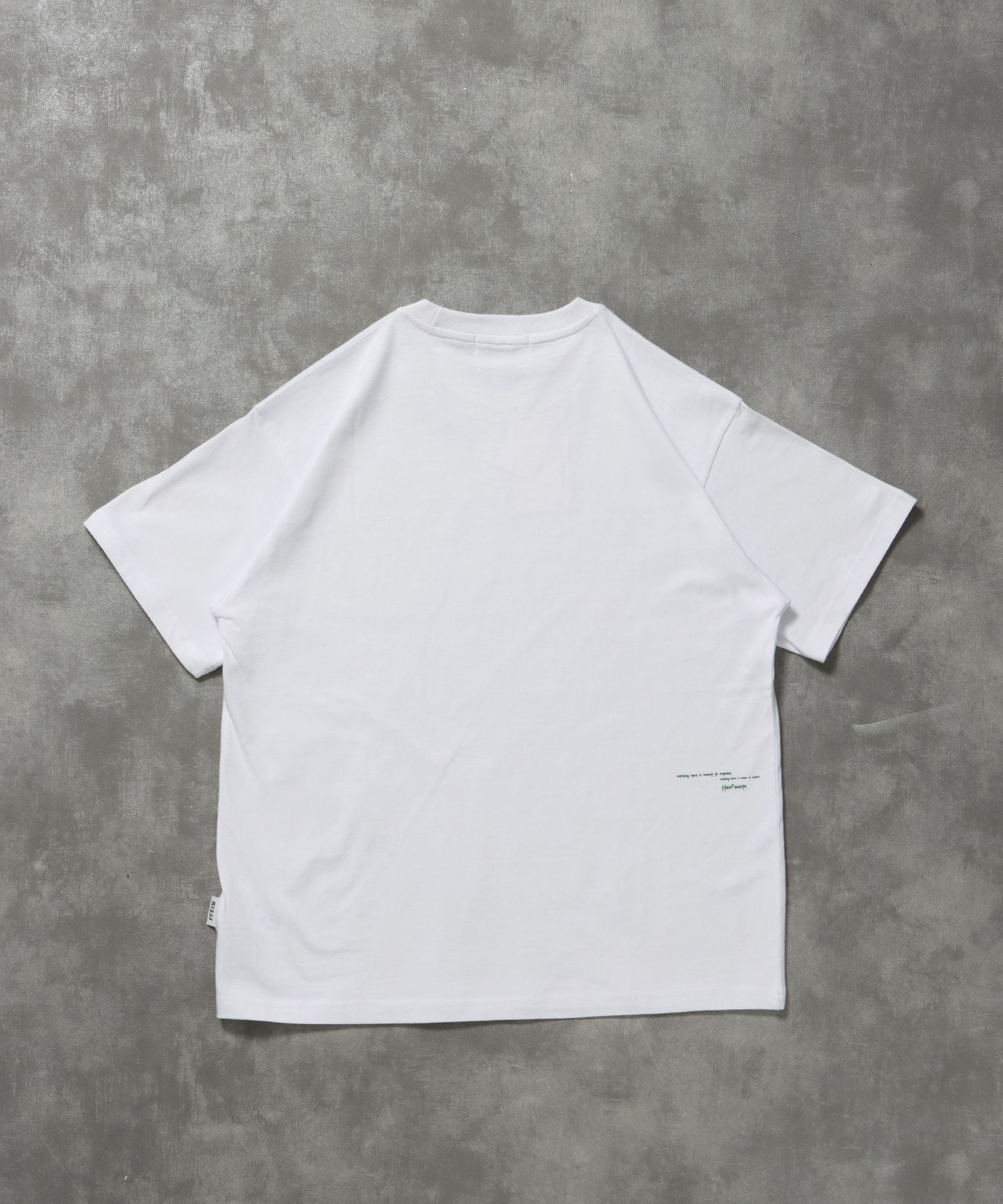 手書きメッセージショート丈Tシャツ / Tシャツ クルーネック 半袖 プリント 【短丈】 ホワイト