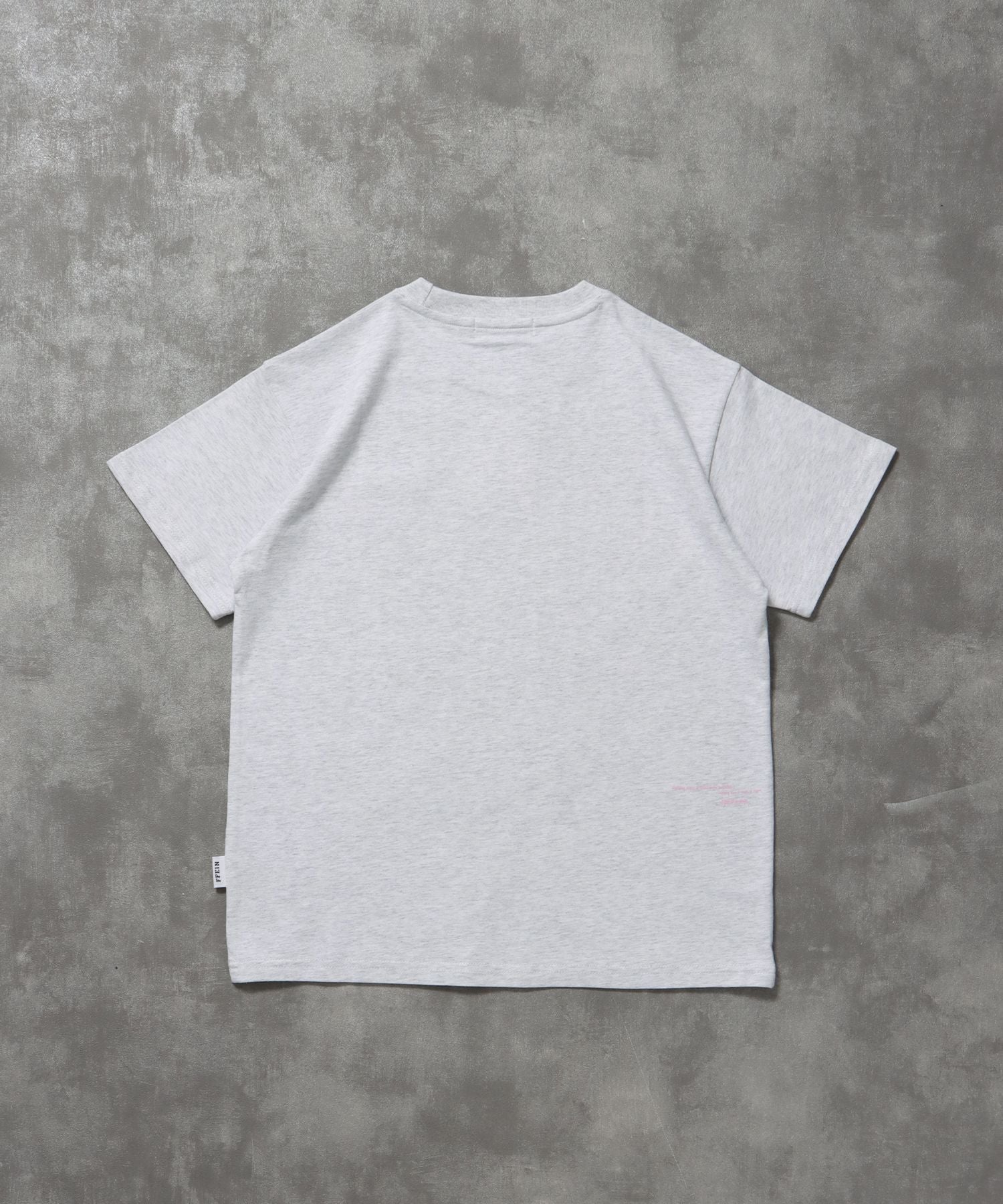 手書きメッセージショート丈Tシャツ / Tシャツ クルーネック 半袖 プリント 【短丈】 アッシュグレー