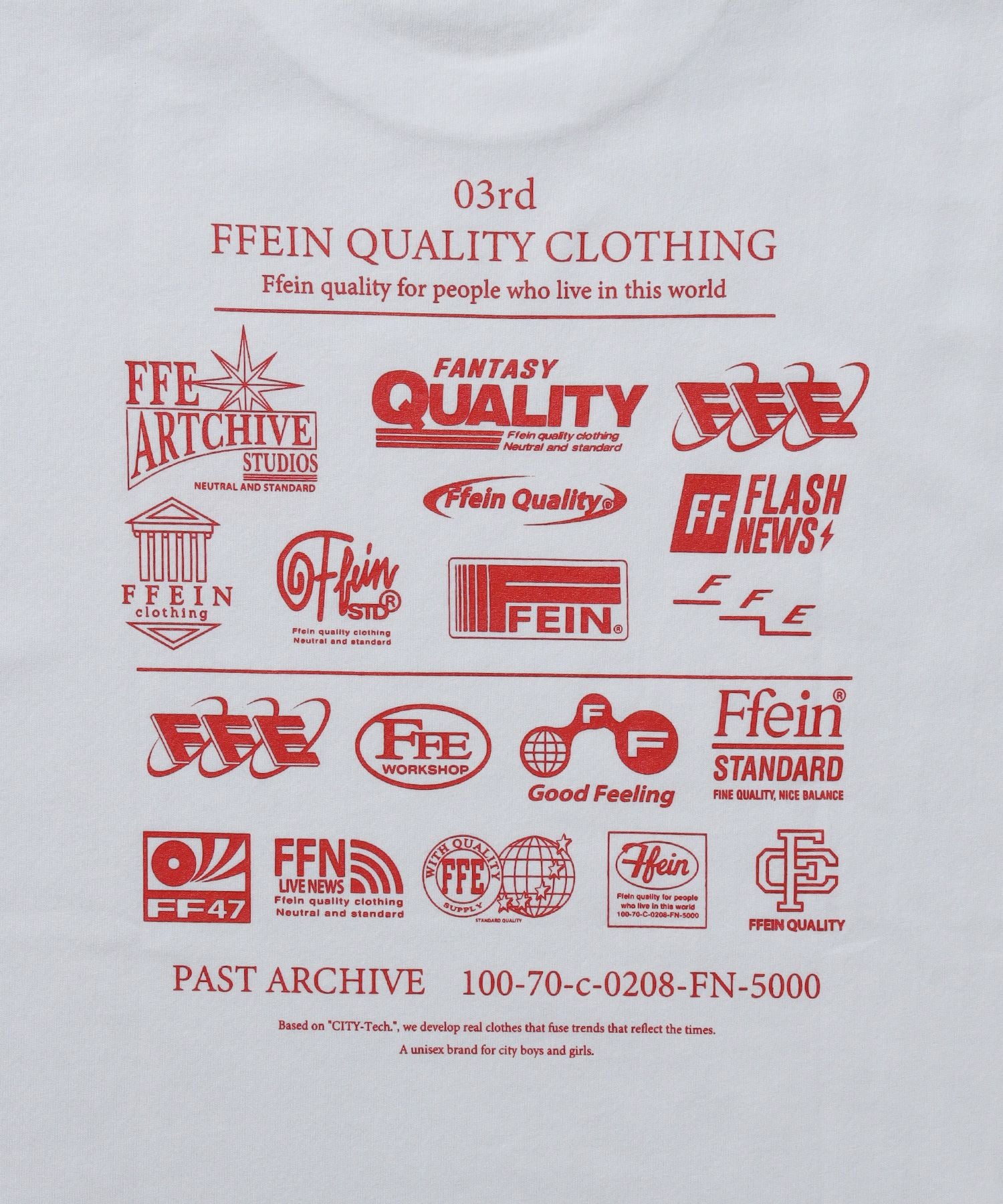 企業ロゴプリントオーバーサイズTシャツ / Tシャツ クルーネック 半袖 プリント 【短丈】 柄80