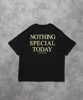 アメリカンプリントロゴショート丈Tシャツ/ Tシャツ クルーネック 半袖 プリント 【短丈】 ブラック