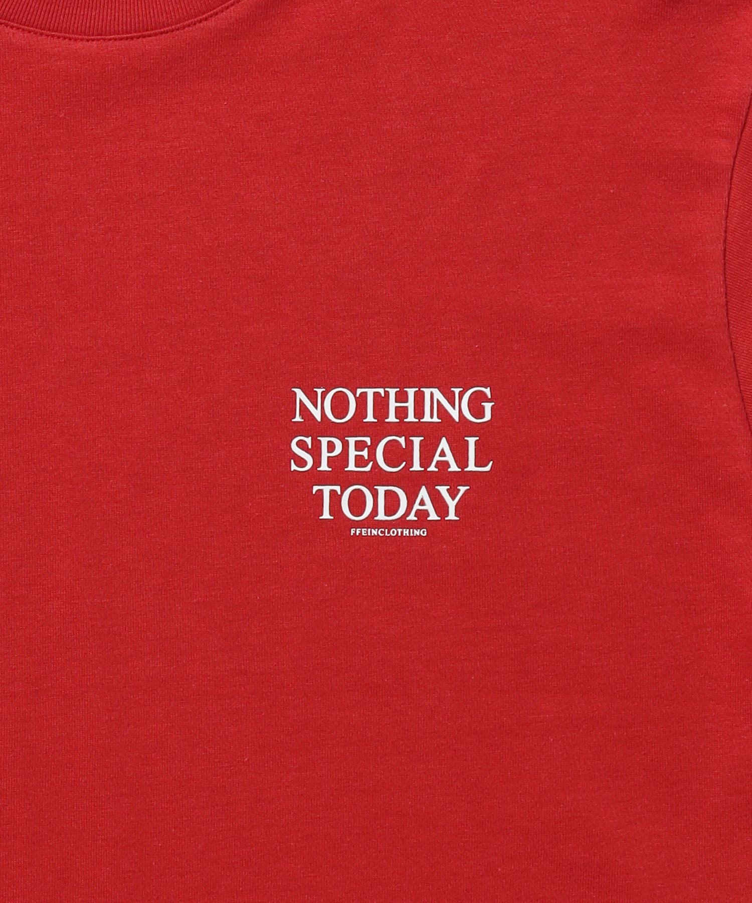 アメリカンプリントロゴショート丈Tシャツ/ Tシャツ クルーネック 半袖 プリント 【短丈】 レッド