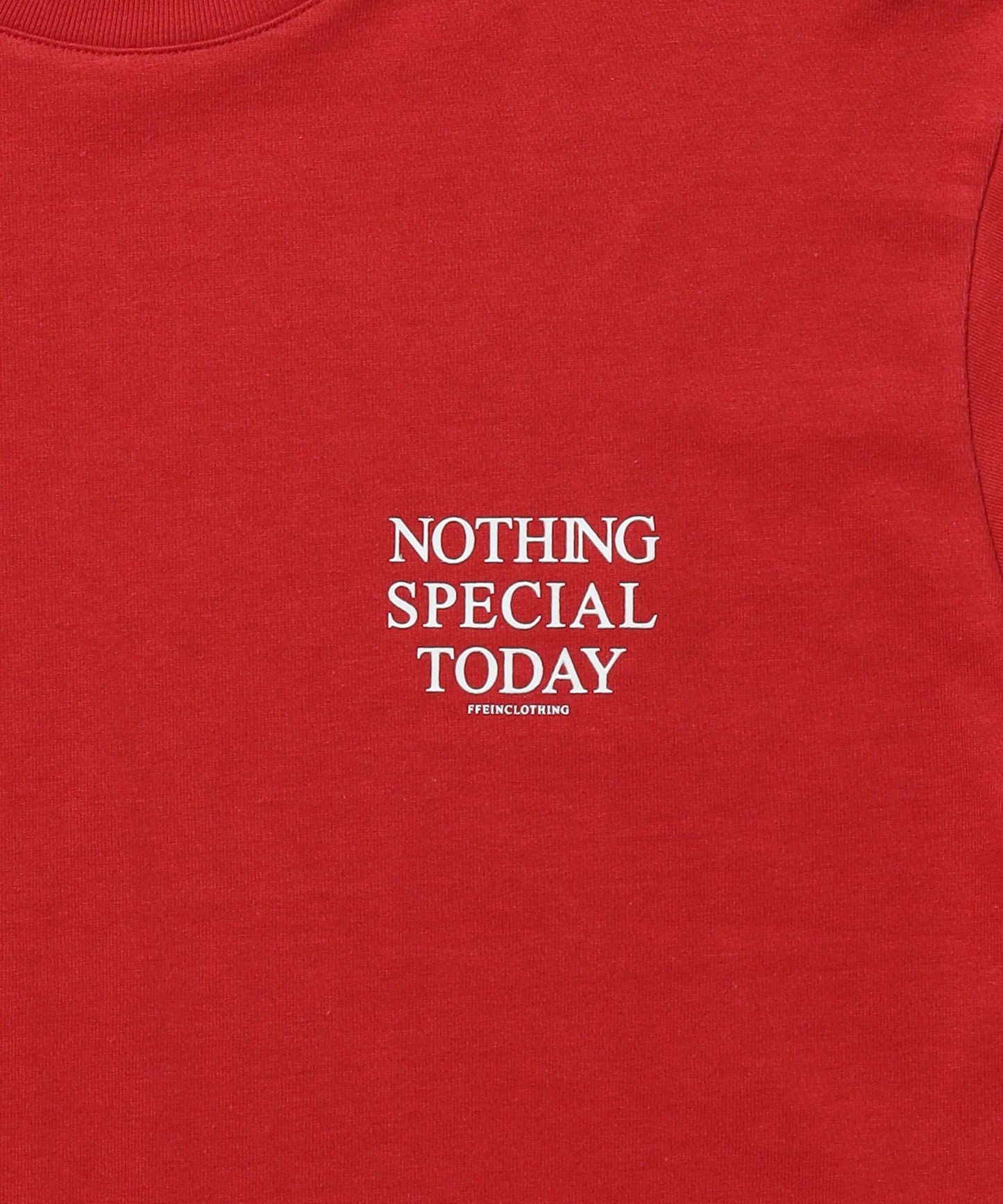 アメリカンプリントロゴショート丈Tシャツ/ Tシャツ クルーネック 半袖 プリント 【短丈】 レッド