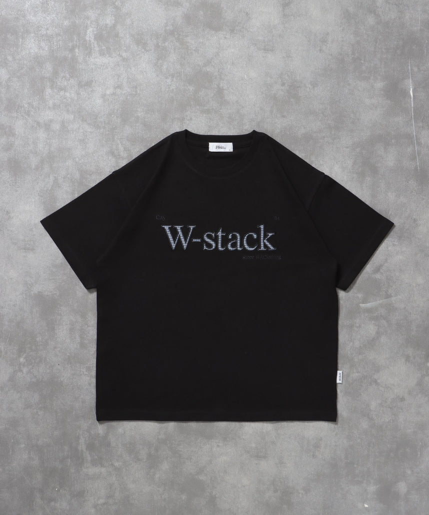 【FFEIN(フェイン)】ユニバーサルロゴショート丈Tシャツ/ Tシャツ クルーネック 半袖 プリント 刺繍 チェック 【短丈】 柄82