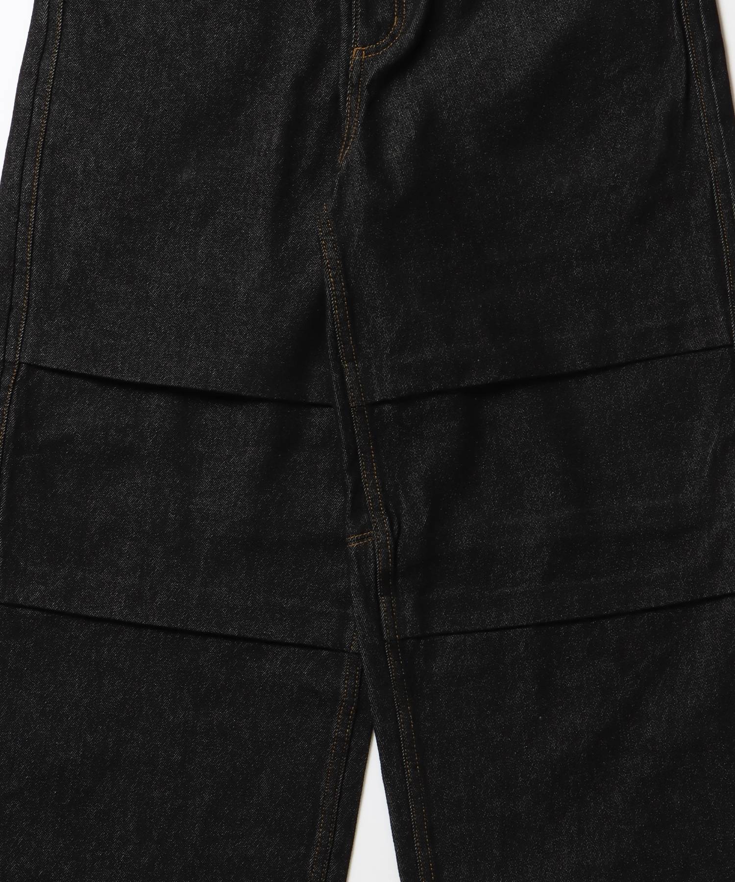 ※WEB限定 / タックワイドデニムパンツ / sqnz tucked denim pants ブラック