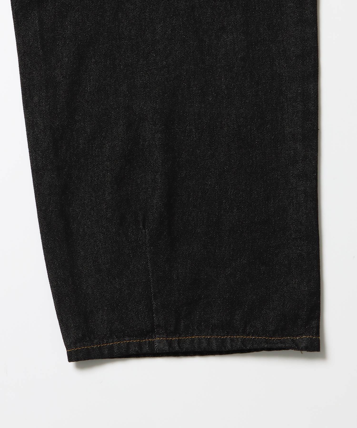 ※WEB限定 / タックワイドデニムパンツ / sqnz tucked denim pants ブラック