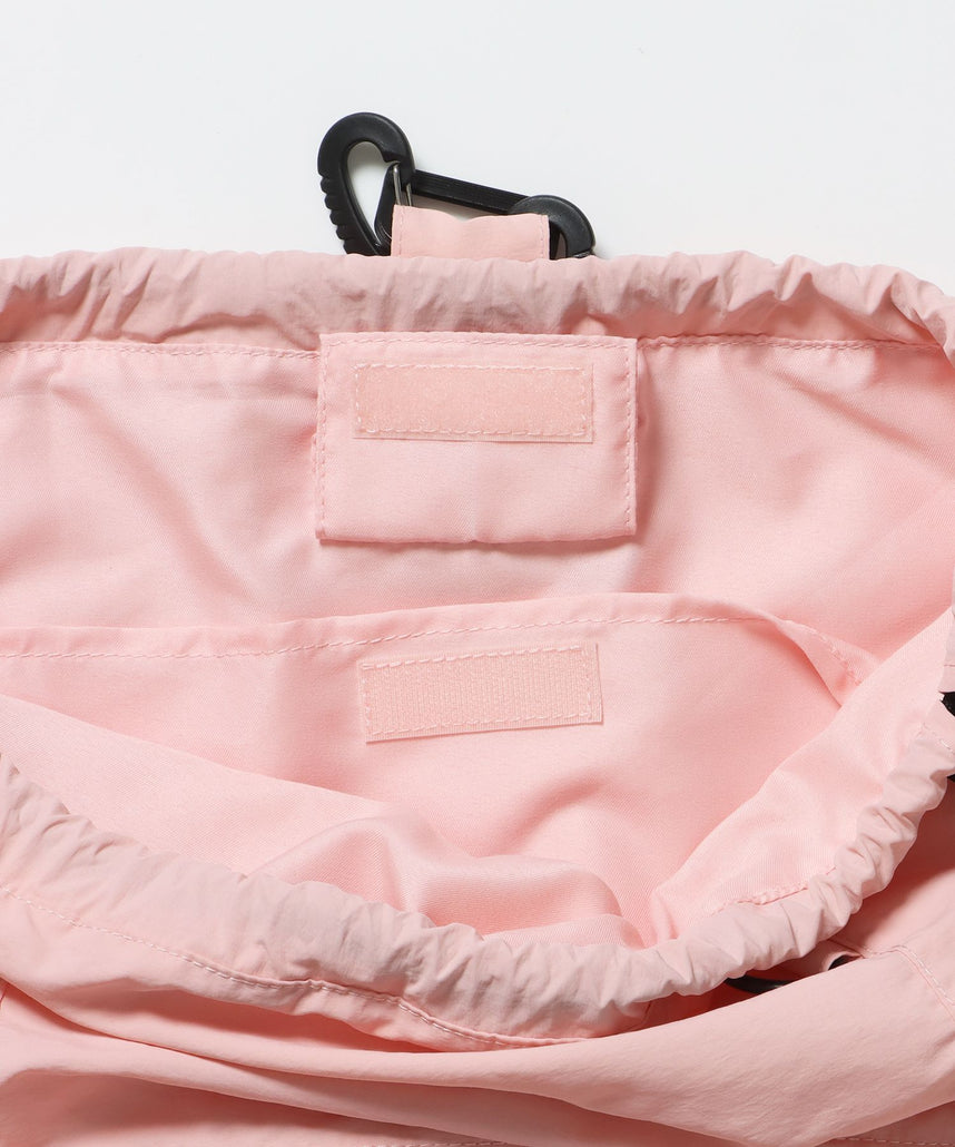 ≪予約商品≫sqnz 2way knapsack / ユニセックス ナップサック リュック 雑貨 バック 2WAY ドローコード ライトピンク