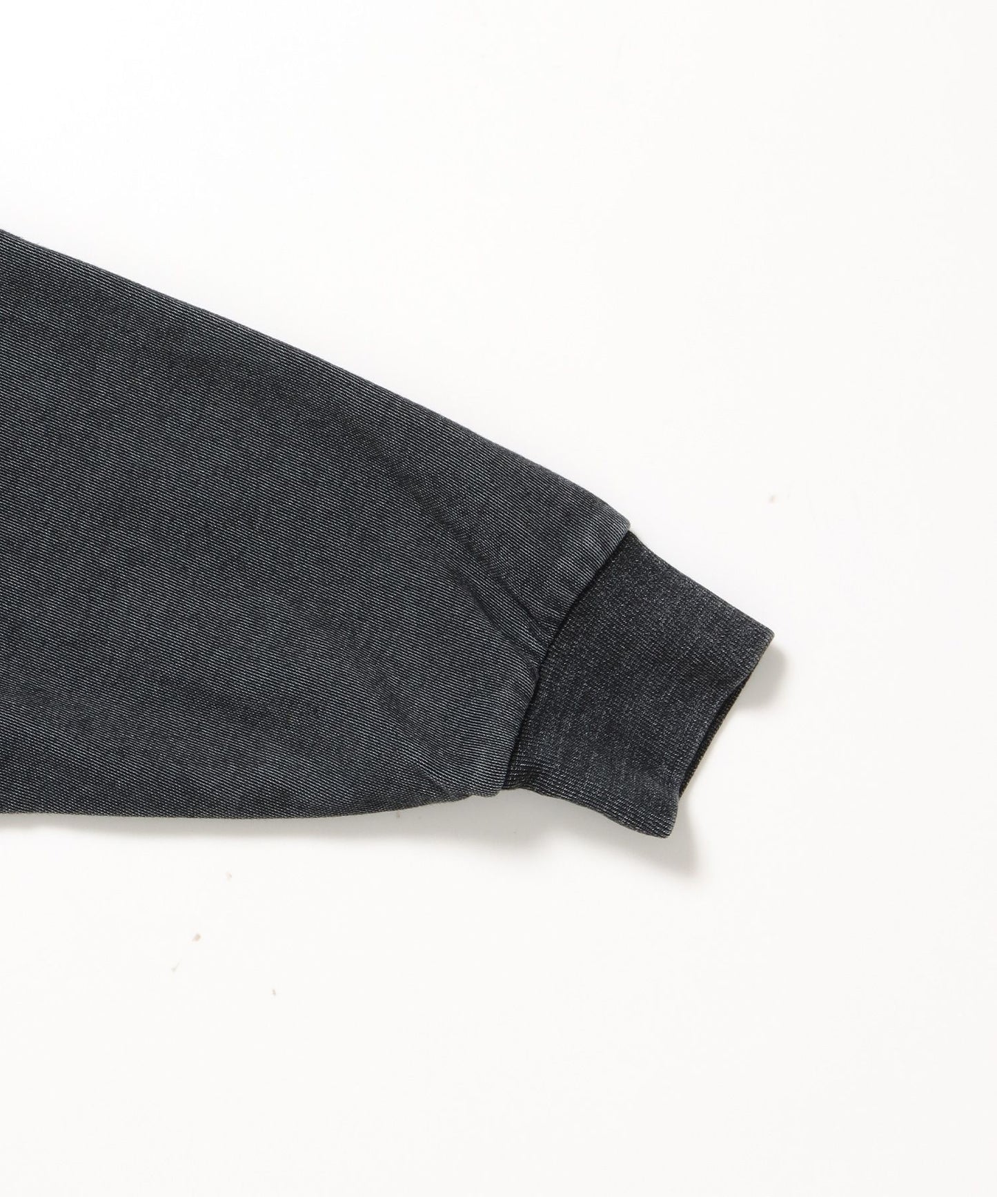 CUTOUT LETTER ZIP HOODY / オーバーサイズ ヘビーウェイト ジップパーカー フーディ ダブルジップ 刺繍 加工 【短丈】 ブラック