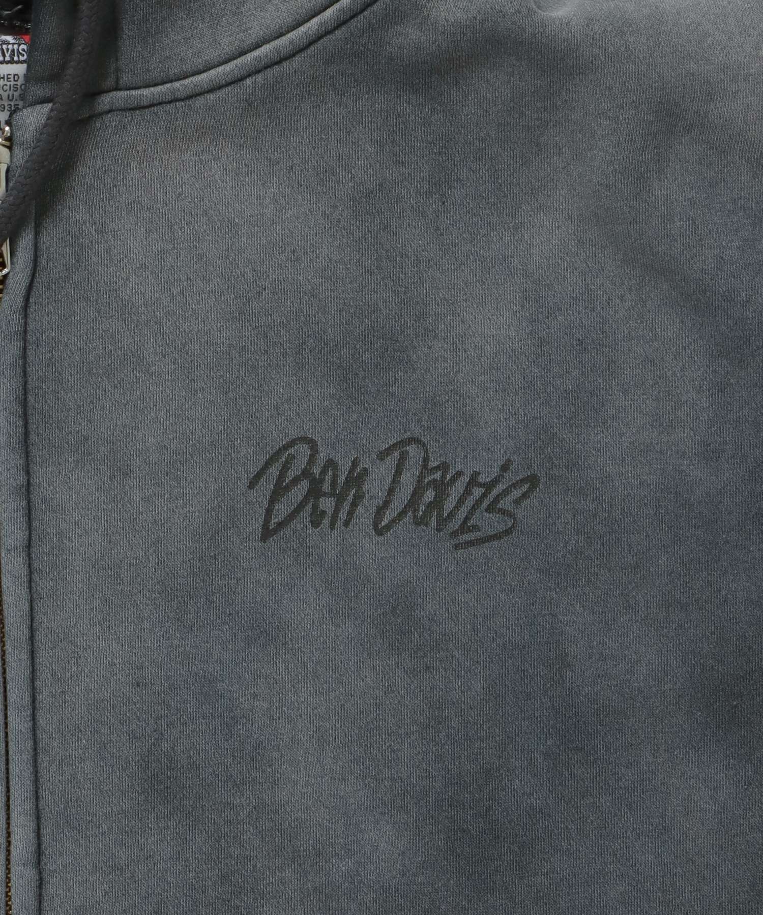 GRAPHIC FADED ZIP HOODIE / ジップパーカー フーディ 裏起毛 ヘビーウェイト プリント 加工 柄19